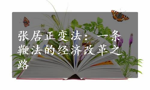 张居正变法：一条鞭法的经济改革之路