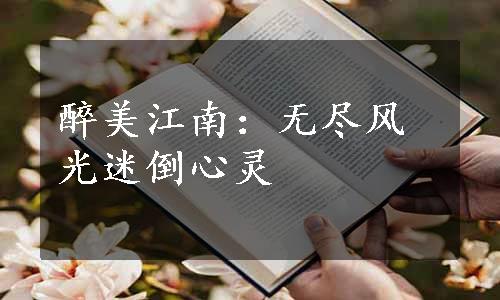 醉美江南：无尽风光迷倒心灵