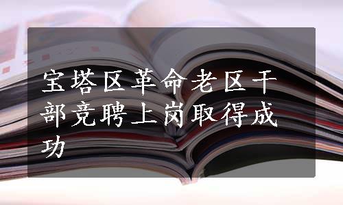 宝塔区革命老区干部竞聘上岗取得成功