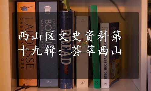 西山区文史资料第十九辑：荟萃西山