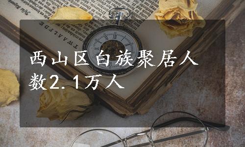 西山区白族聚居人数2.1万人