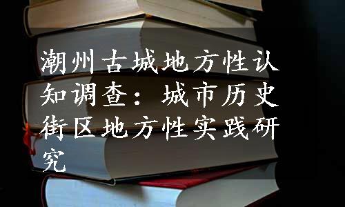 潮州古城地方性认知调查：城市历史街区地方性实践研究