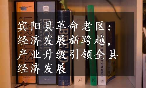 宾阳县革命老区：经济发展新跨越，产业升级引领全县经济发展