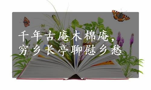 千年古庵木棉庵，穷乡长亭聊慰乡愁