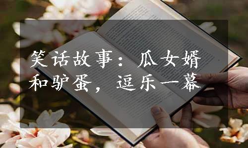 笑话故事：瓜女婿和驴蛋，逗乐一幕