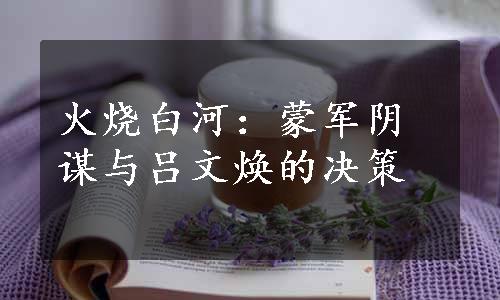 火烧白河：蒙军阴谋与吕文焕的决策