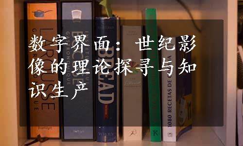 数字界面：世纪影像的理论探寻与知识生产