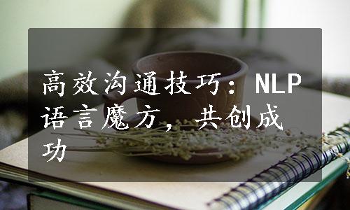 高效沟通技巧：NLP语言魔方，共创成功