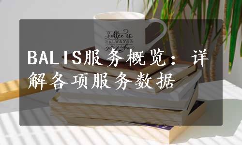 BALIS服务概览：详解各项服务数据