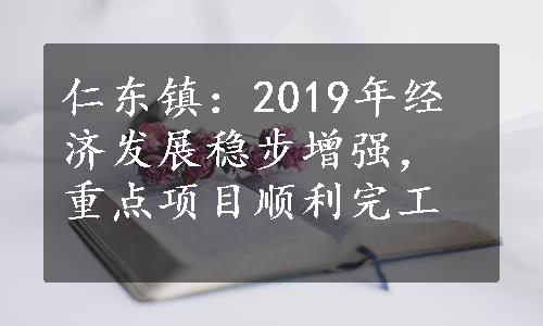 仁东镇：2019年经济发展稳步增强，重点项目顺利完工