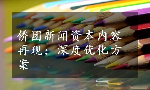 侨团新闻资本内容再现：深度优化方案