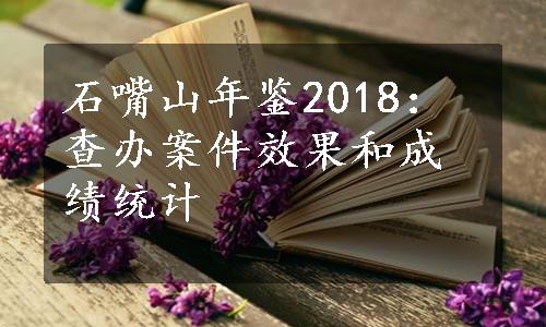 石嘴山年鉴2018：查办案件效果和成绩统计