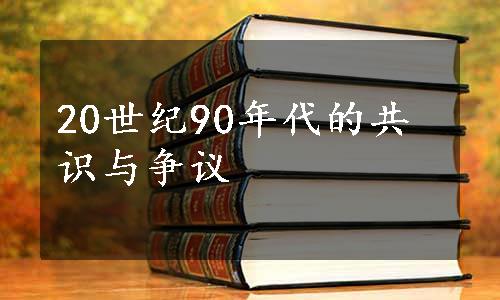 20世纪90年代的共识与争议