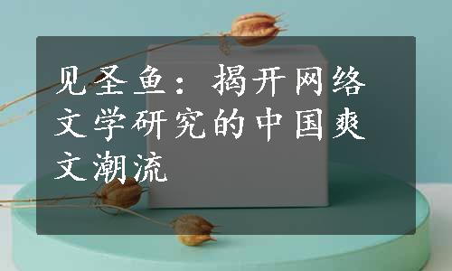 见圣鱼：揭开网络文学研究的中国爽文潮流