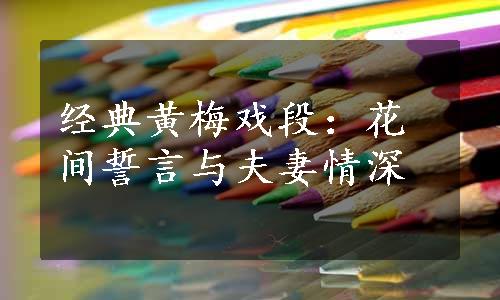 经典黄梅戏段：花间誓言与夫妻情深