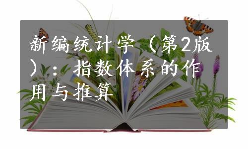 新编统计学（第2版）：指数体系的作用与推算