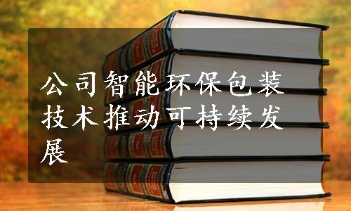 公司智能环保包装技术推动可持续发展