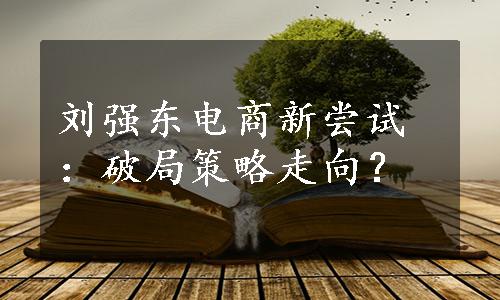 刘强东电商新尝试：破局策略走向？