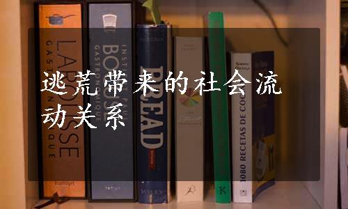 逃荒带来的社会流动关系