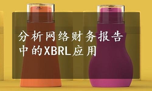 分析网络财务报告中的XBRL应用