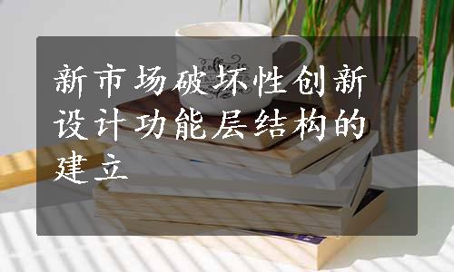 新市场破坏性创新设计功能层结构的建立