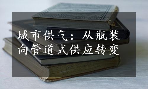 城市供气：从瓶装向管道式供应转变