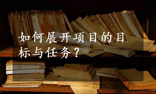 如何展开项目的目标与任务？