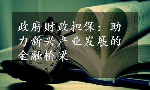 政府财政担保：助力新兴产业发展的金融桥梁