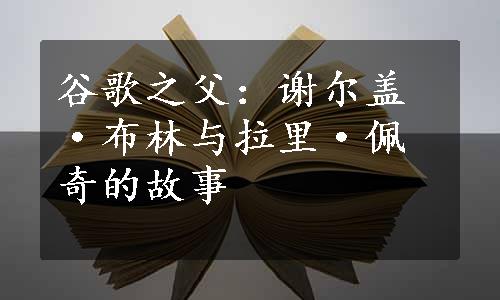 谷歌之父：谢尔盖·布林与拉里·佩奇的故事