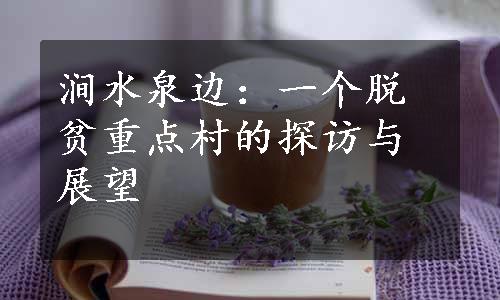 涧水泉边：一个脱贫重点村的探访与展望