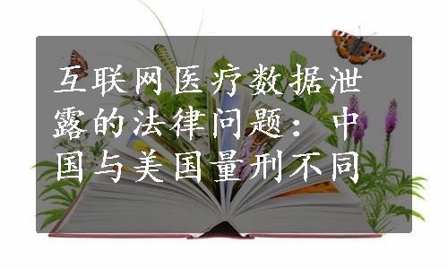 互联网医疗数据泄露的法律问题：中国与美国量刑不同