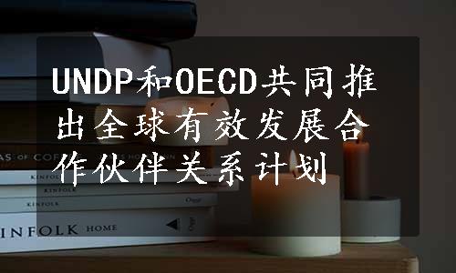 UNDP和OECD共同推出全球有效发展合作伙伴关系计划