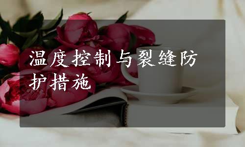 温度控制与裂缝防护措施