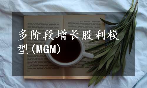 多阶段增长股利模型(MGM)