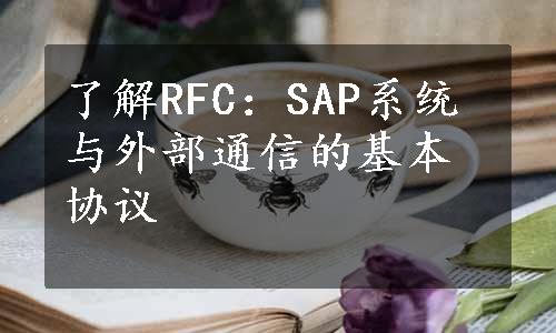 了解RFC：SAP系统与外部通信的基本协议