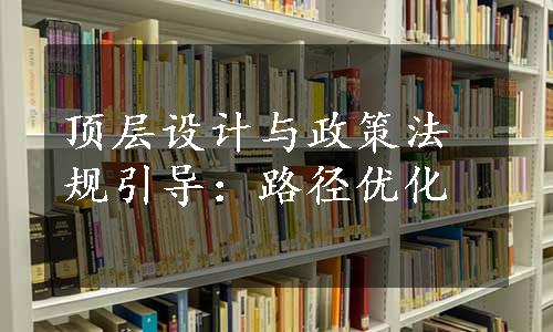 顶层设计与政策法规引导：路径优化