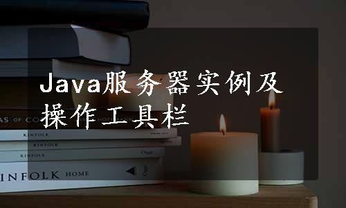 Java服务器实例及操作工具栏