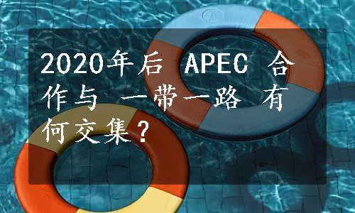 2020年后 APEC 合作与 一带一路 有何交集？