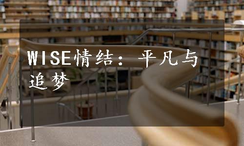 WISE情结：平凡与追梦