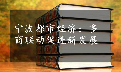 宁波都市经济：多商联动促进新发展