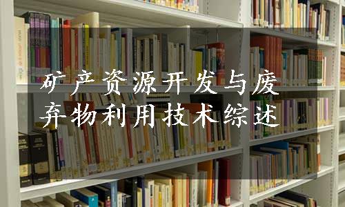 矿产资源开发与废弃物利用技术综述