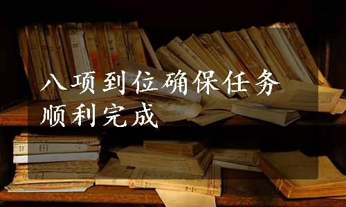 八项到位确保任务顺利完成