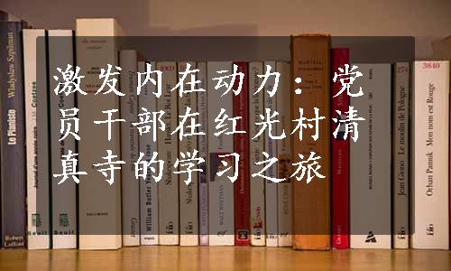 激发内在动力：党员干部在红光村清真寺的学习之旅