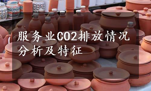 服务业CO2排放情况分析及特征