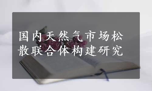 国内天然气市场松散联合体构建研究