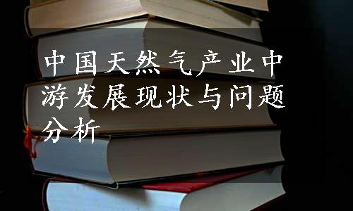 中国天然气产业中游发展现状与问题分析