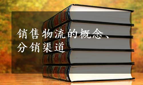 销售物流的概念、分销渠道