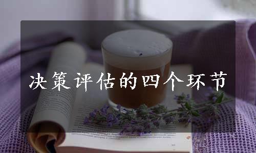 决策评估的四个环节