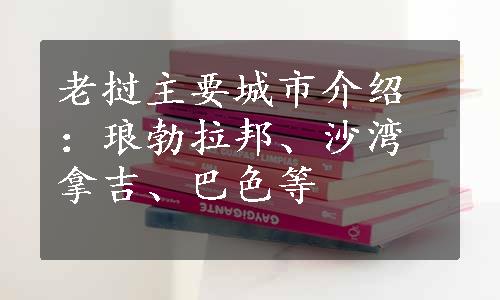 老挝主要城市介绍：琅勃拉邦、沙湾拿吉、巴色等