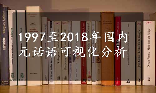 1997至2018年国内元话语可视化分析